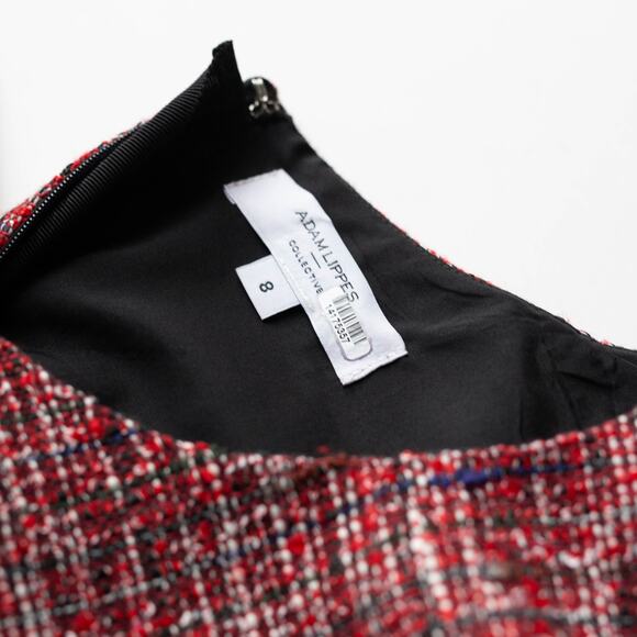 Adam Lippes x RTR Red Tweed Sheath - Size 8 - Picture 4 of 6